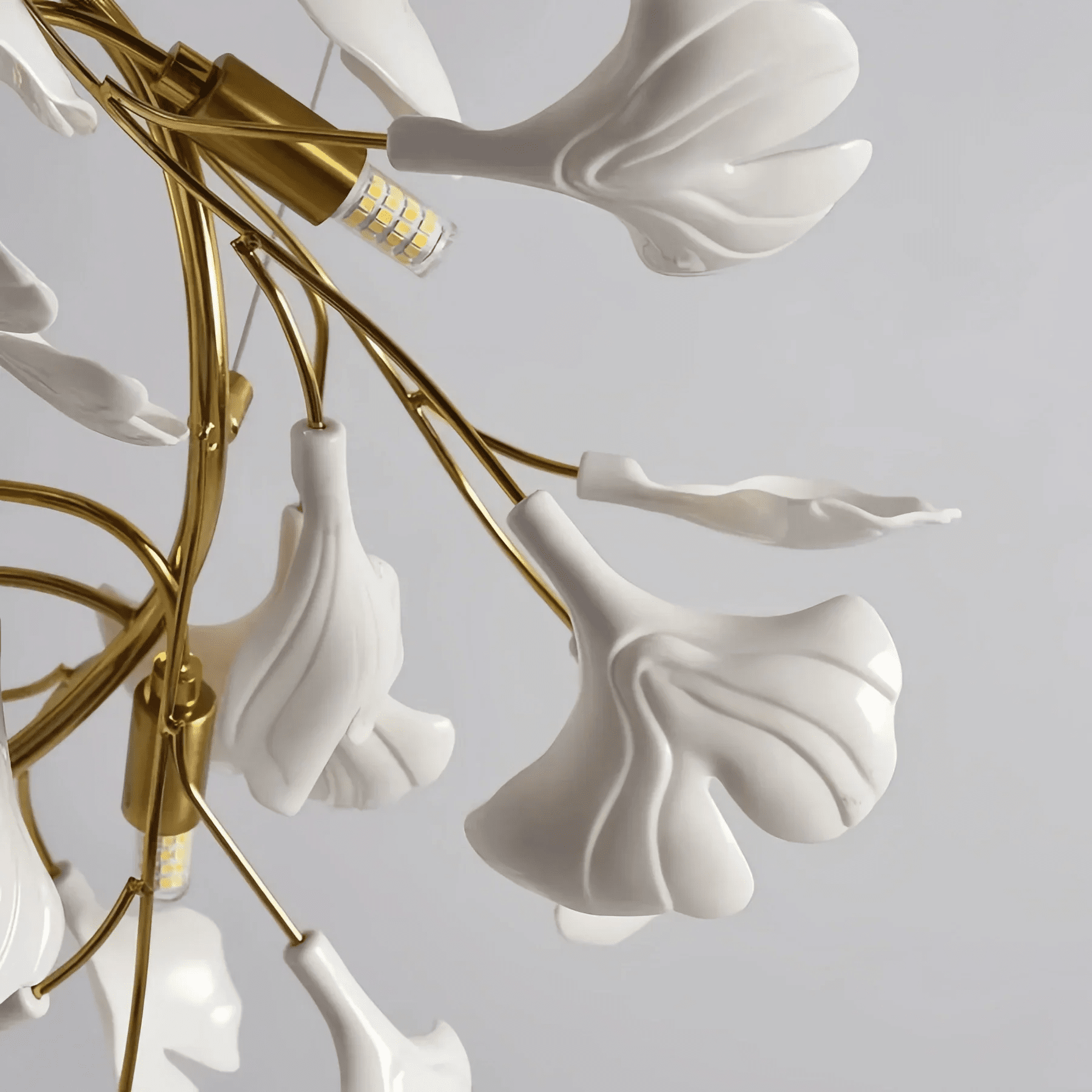 Gingko Luxury Chandelier Style B - Dia 39.4″(100cm) x H 11.8″(30cm) ( G9*10 )Blushlighting