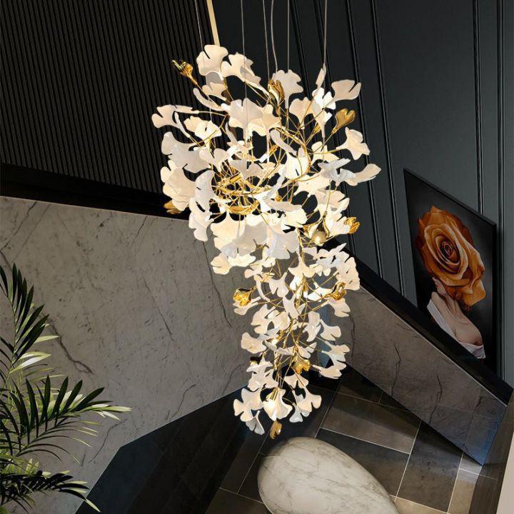 Ginkgo Cascading A Branch Chandelier-chandeliers for dining room,chandeliers for stairways,chandeliers for foyer,chandeliers for bedrooms,chandeliers for kitchen,chandeliers for living room-Blushlighting