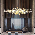 Ginkgo Cloud Chandelier - Model A L 78.7″ x W 23.6″ x H 23.6″Gold & WhiteBlushlighting