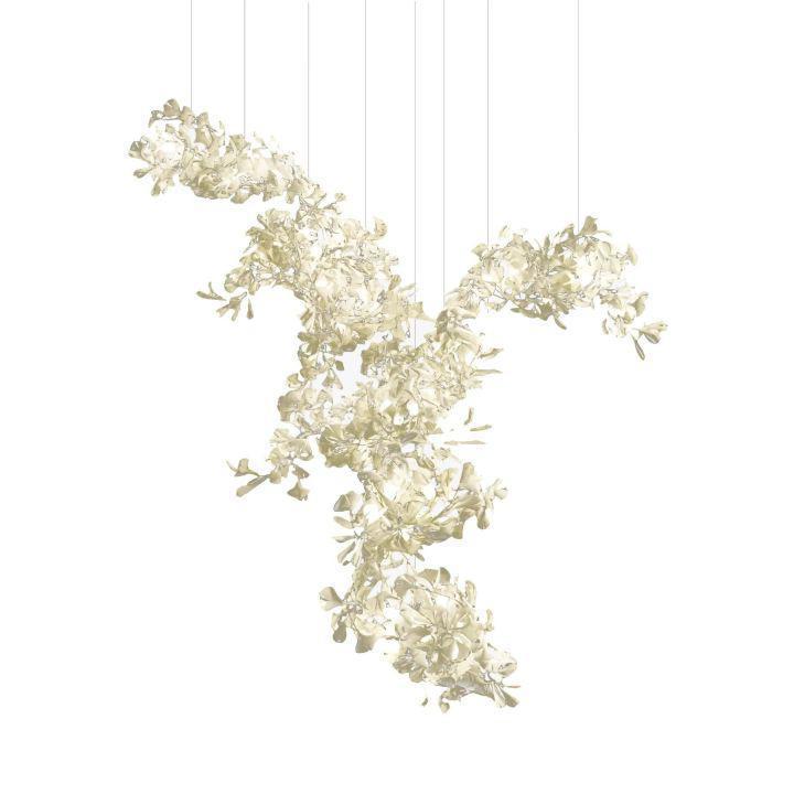 Ginkgo Combination Chandelier-chandeliers for dining room,chandeliers for stairways,chandeliers for foyer,chandeliers for bedrooms,chandeliers for kitchen,chandeliers for living room-Blushlighting