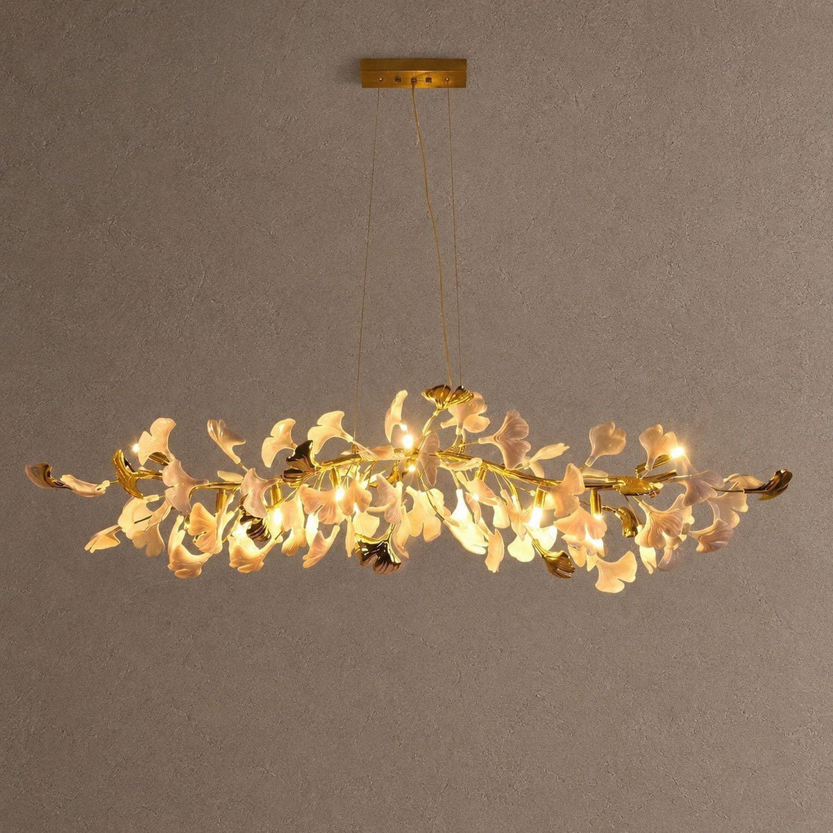 Ginkgo Luxury Chandelier Style C - L 39.4″(100cm) x W 17.7″(45cm) x H 15.7″(40cm) (G9*8)Blushlighting