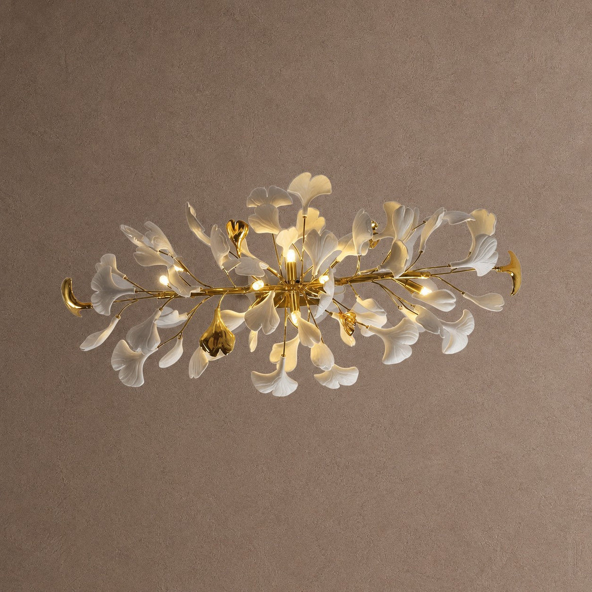 Ginkgo Luxury Chandelier Style C - L 59″(150cm) x W 17.7″(45cm) x H 17.7″(45cm) (G9*12)Blushlighting
