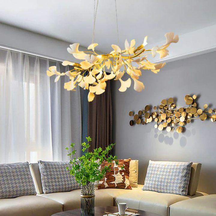 Ginkgo Luxury Chandelier Style C - L 31.5″(80cm) x W 17.7″(45cm) x H 13.8″(35cm) (G9*6)Blushlighting