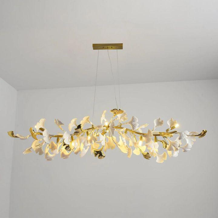 Ginkgo Luxury Chandelier Style C - L 47.2″(120cm) x W 17.7″(45cm) x H 15.7″(40cm) (G9*10)Blushlighting