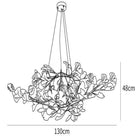 Ginkgo Luxury Chandelier Style D-chandeliers for dining room,chandeliers for stairways,chandeliers for foyer,chandeliers for bedrooms,chandeliers for kitchen,chandeliers for living room-10 Lights: L 51.2''(130cm) x H 18.9''(48cm)-Blushlighting