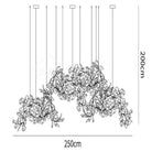 Ginkgo Luxury Chandelier Style H-chandeliers for dining room,chandeliers for stairways,chandeliers for foyer,chandeliers for bedrooms,chandeliers for kitchen,chandeliers for living room-18 Lights: L 98.4(250cm) x H 78.7(200cm)-Blushlighting