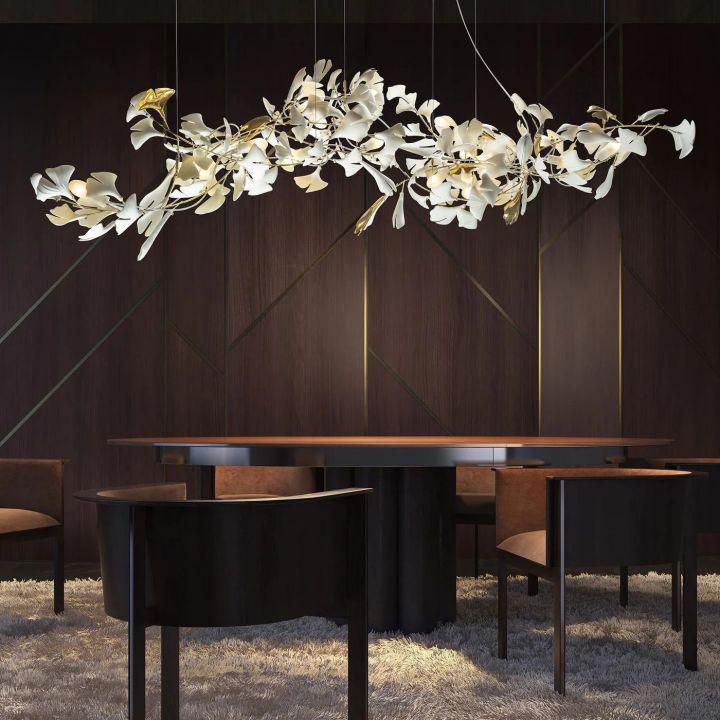 Ginkgo Luxury Chandelier Style I - 6 Lights: L 23.6''(60cm) X H 15.7''(40cm)Blushlighting