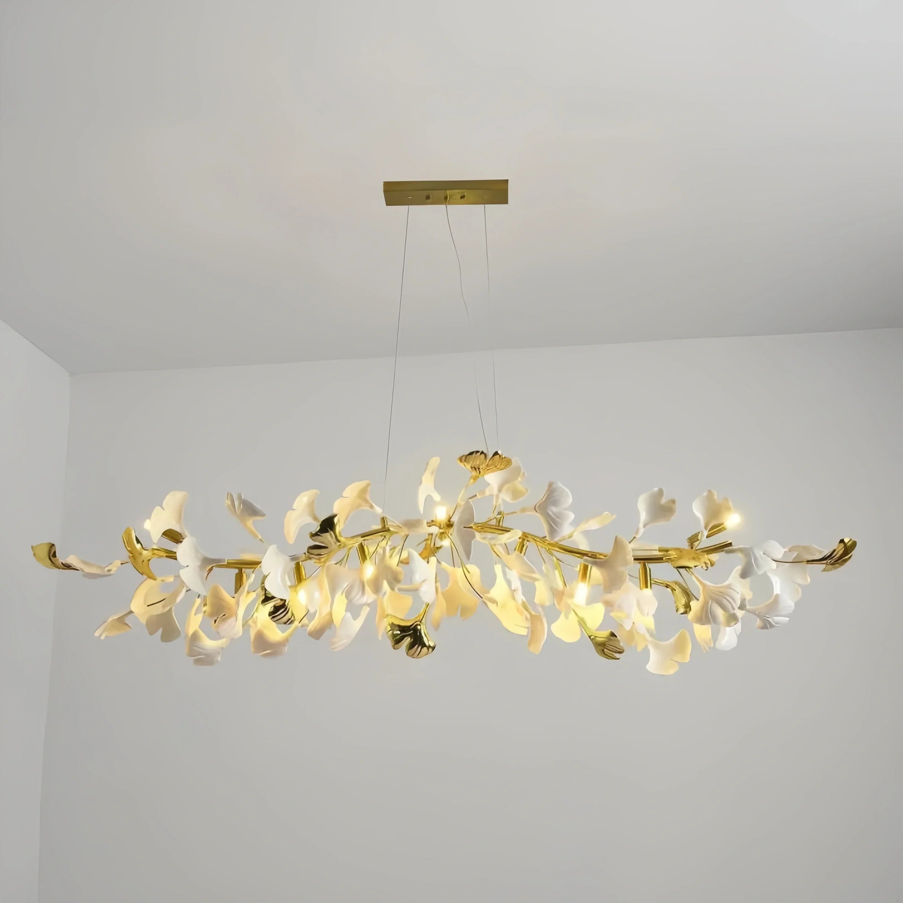 Ginkgo Luxury Linear Chandelier Style C - L 47.2″(120cm) x W 17.7″(45cm) x H 15.7″(40cm) (G9*10)Blushlighting