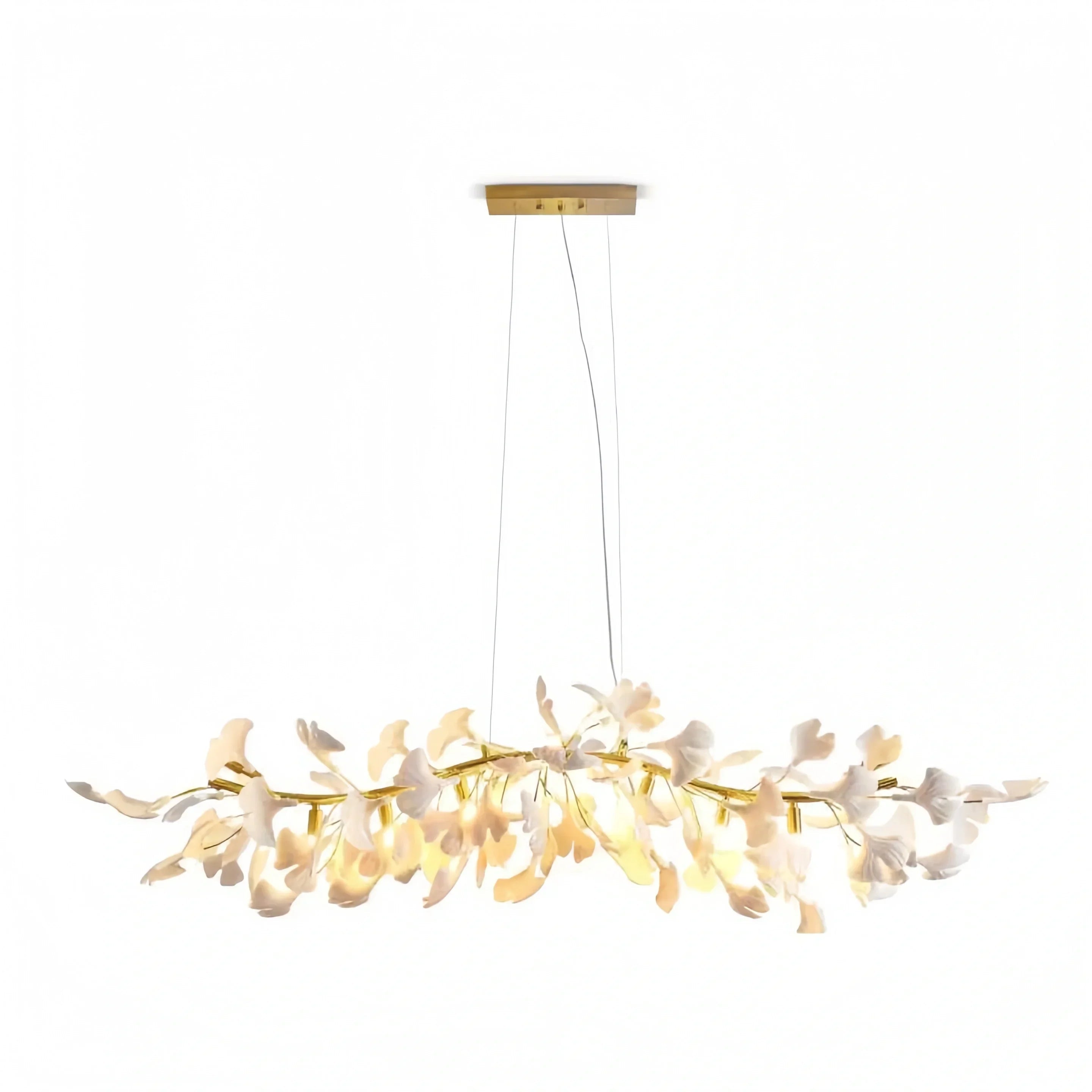 Ginkgo Luxury Linear Chandelier Style C - L 31.5″(80cm) x W 17.7″(45cm) x H 13.8″(35cm) (G9*6)Blushlighting