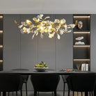 Ginkgo Luxury Linear Chandelier Style C - L 31.5″(80cm) x W 17.7″(45cm) x H 13.8″(35cm) (G9*6)Blushlighting