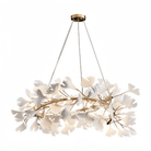 Ginkgo Round Chandelier - 24"Blushlighting