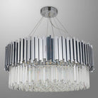 Giovanni Crystal Round Chandelier Polished Chrome-Blushlighting-Blushlighting