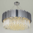 Giovanni Crystal Round Chandelier Polished Chrome-Blushlighting-Blushlighting