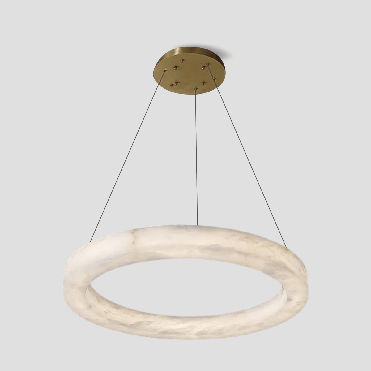 Glacera Alabaster Round Chandelier 19'' 27'' 36'' 60''D - D 35.4"ChromeBlushlighting