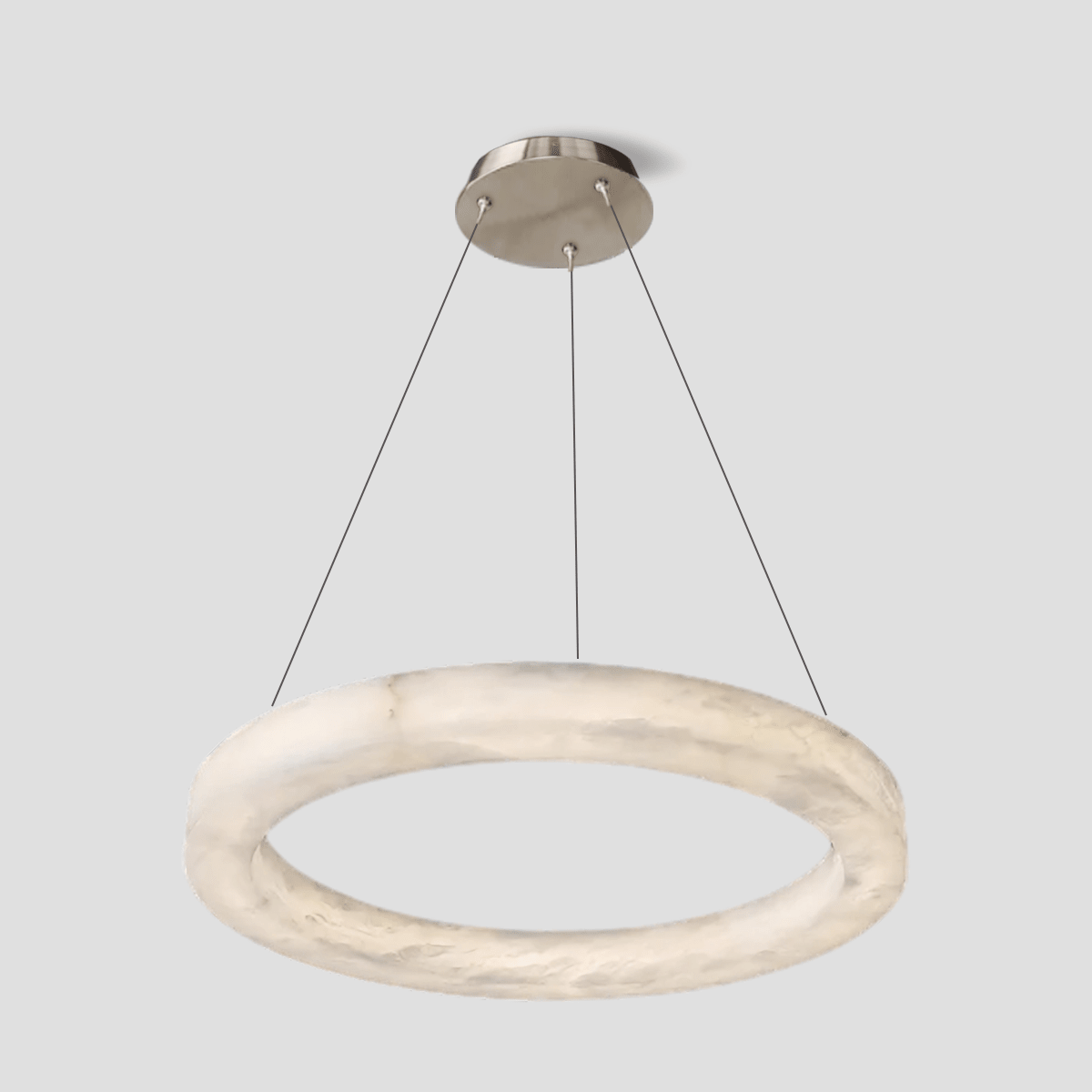 Glacera Alabaster Round Chandelier 19'' 27'' 36'' 60''D - D 60‘’ChromeBlushlighting