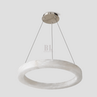 Glacera Alabaster Round Chandelier 19'' 27'' 36'' 60''D - D 35.4"ChromeBlushlighting