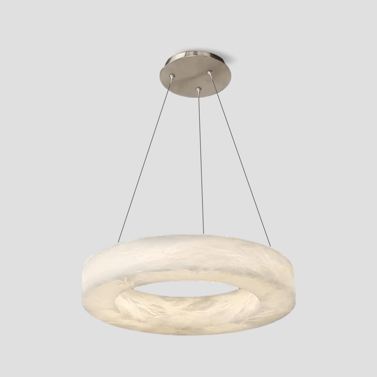 Glacera Alabaster Round Chandelier 19'' 27'' 36'' 60''D - D 19.7"ChromeBlushlighting