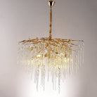 Glacier Organic Branch Round Chandelier - 20" diameterDark CopperBlushlighting