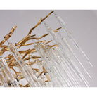 Glacier Organic Branch Round Chandelier - 20" diameterDark CopperBlushlighting