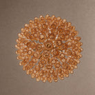 Glam Amber Glass Tiered Chandelier, 39.4 inch - ∅ 39.4″ x H 39.4″Gold & AmberBlushlighting