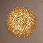 Glam Amber Glass Tiered Chandelier, 39.4 inch - ∅ 39.4″ x H 39.4″Gold & AmberBlushlighting
