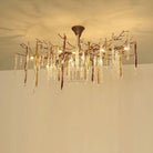 Glamour Dripstone Chandelier - L 39.4″(100cm) x W 23.6″(60cm) x H 27.6″(70cm)Bronze + MulticolorBlushlighting