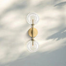 Glass Globe Linear Sconce - Lacquered Burnished BrassBlushlighting