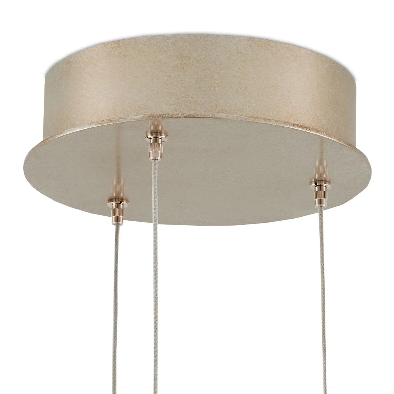 Glass Mirror 3-Light Round Multi-Drop Pendant-
