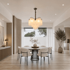Glass Rod Chandelier - Φ800*H550mm/15LBlushlighting