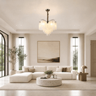 Glass Rod Chandelier - Φ800*H550mm/15LBlushlighting