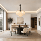 Glass Rod Chandelier - Φ800*H550mm/15LBlushlighting