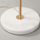 Gliss Gingko Ceramic Leaf Floor Lamp, Modern Stand Lamp - Gold & White Marble BaseBlushlighting