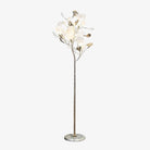 Gliss Gingko Ceramic Leaf Floor Lamp, Modern Stand Lamp - Gold & White Marble BaseBlushlighting