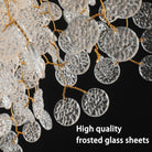 Gold Modern Tree Branch Crystal Chandelier 23.6" Round - GoldRound - Money - D23.6"Blushlighting