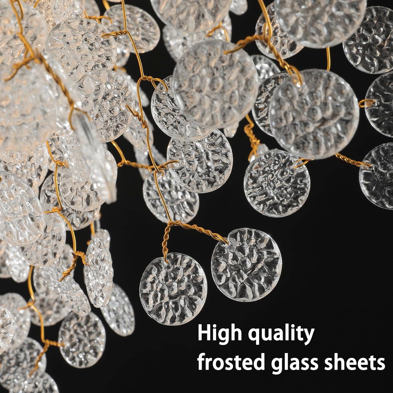 Gold Modern Tree Branch Crystal Chandelier 23.6" Round - GoldRound - Money - D23.6"Blushlighting