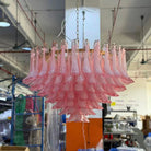 Gold & Pink Barcelona Murano Chandelier with 16 E14 Bulbs-Blushlighting-Blushlighting