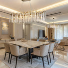 Gold Tree Branch Crystal Chandelier 47.2" Rectangular - GoldRectangle - 47.2"Blushlighting