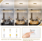 Gold Tree Branch Crystal Chandelier 47.2" Rectangular - GoldRectangle - 47.2"Blushlighting