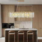 YUYI Gold Tree Branch Crystal Chandelier 47.2" Rectangular