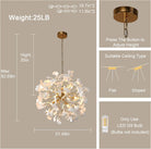 Gold Tree Branches 31" Sputnik Ginkgo Leaf Ceiling Chandelier - Pendant - 31.5inBlushlighting