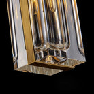 Golden Rectangular Crystal Pendant Lighting - W2.8" X H12"Blushlighting