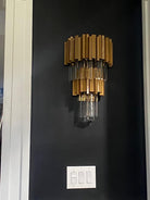 Gold/Silver Round Modern Tiered Metal Crystal Chandelier - 1 Layer Wall Light: D15.74" *H19.67"/9kgSilverWarm LightBlushlighting