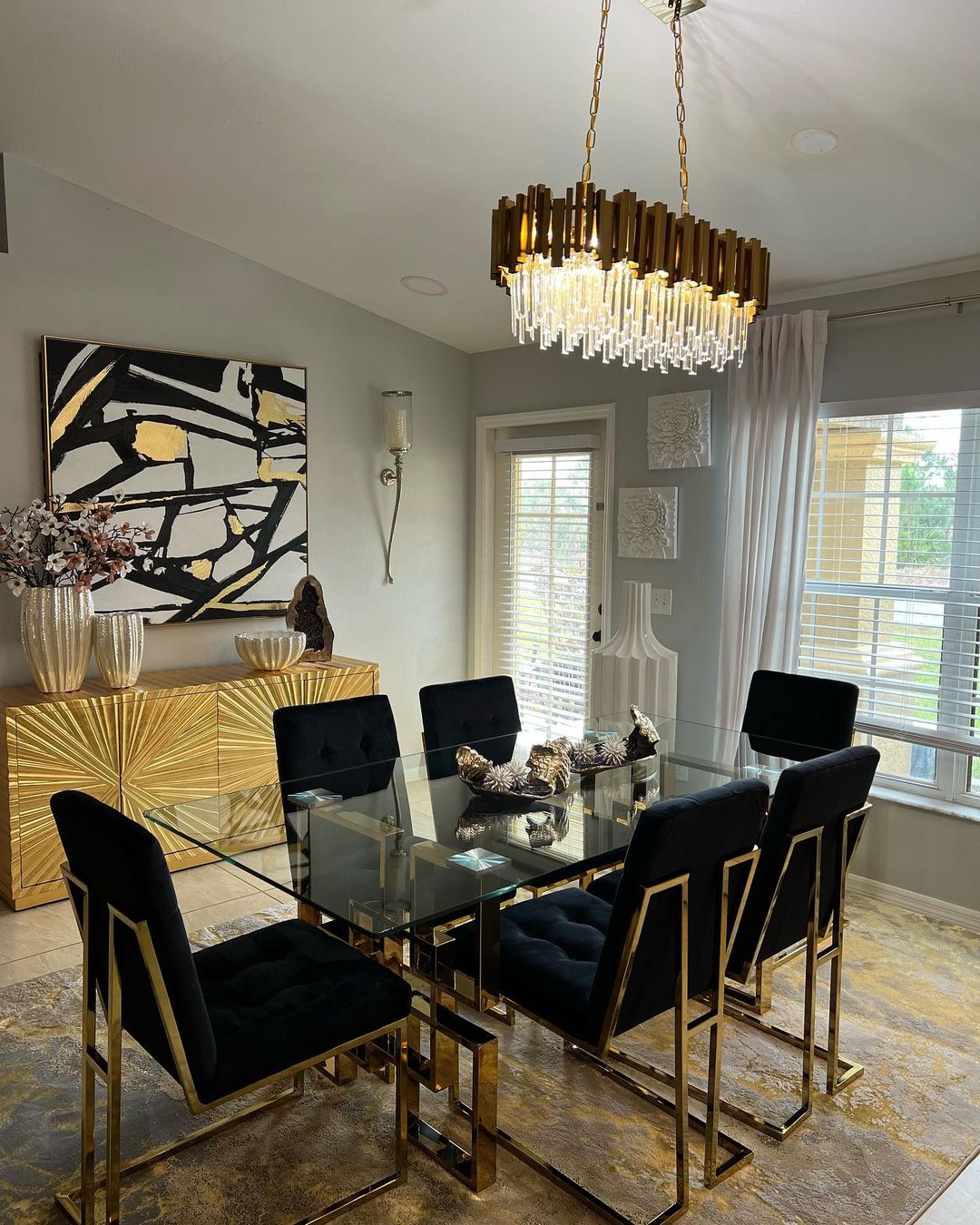 Gold/Silver Round Modern Tiered Metal Crystal Chandelier - Round: 1 Layer D15.7"*H11.8"/4 LightsGoldWarm LightBlushlighting