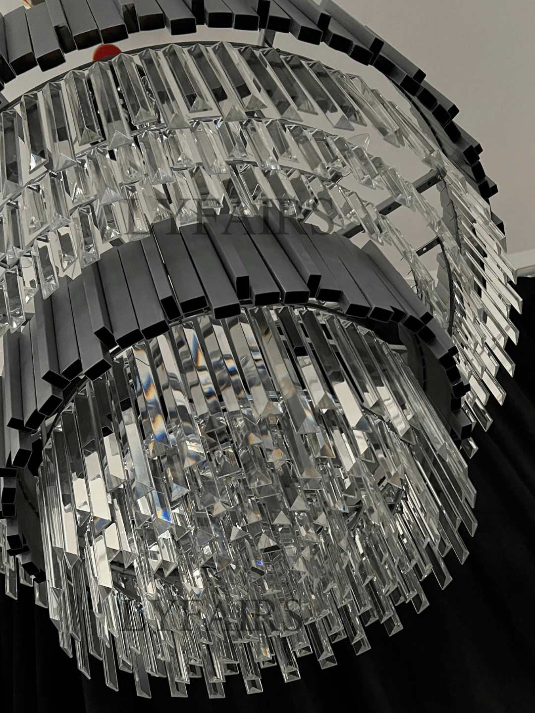 Gold/Silver Round Modern Tiered Metal Crystal Chandelier - Round: 1 Layer D15.7"*H11.8"/4 LightsGoldWarm LightBlushlighting
