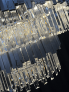 Gold/Silver Round Modern Tiered Metal Crystal Chandelier - Round: 1 Layer D15.7"*H11.8"/4 LightsGoldWarm LightBlushlighting