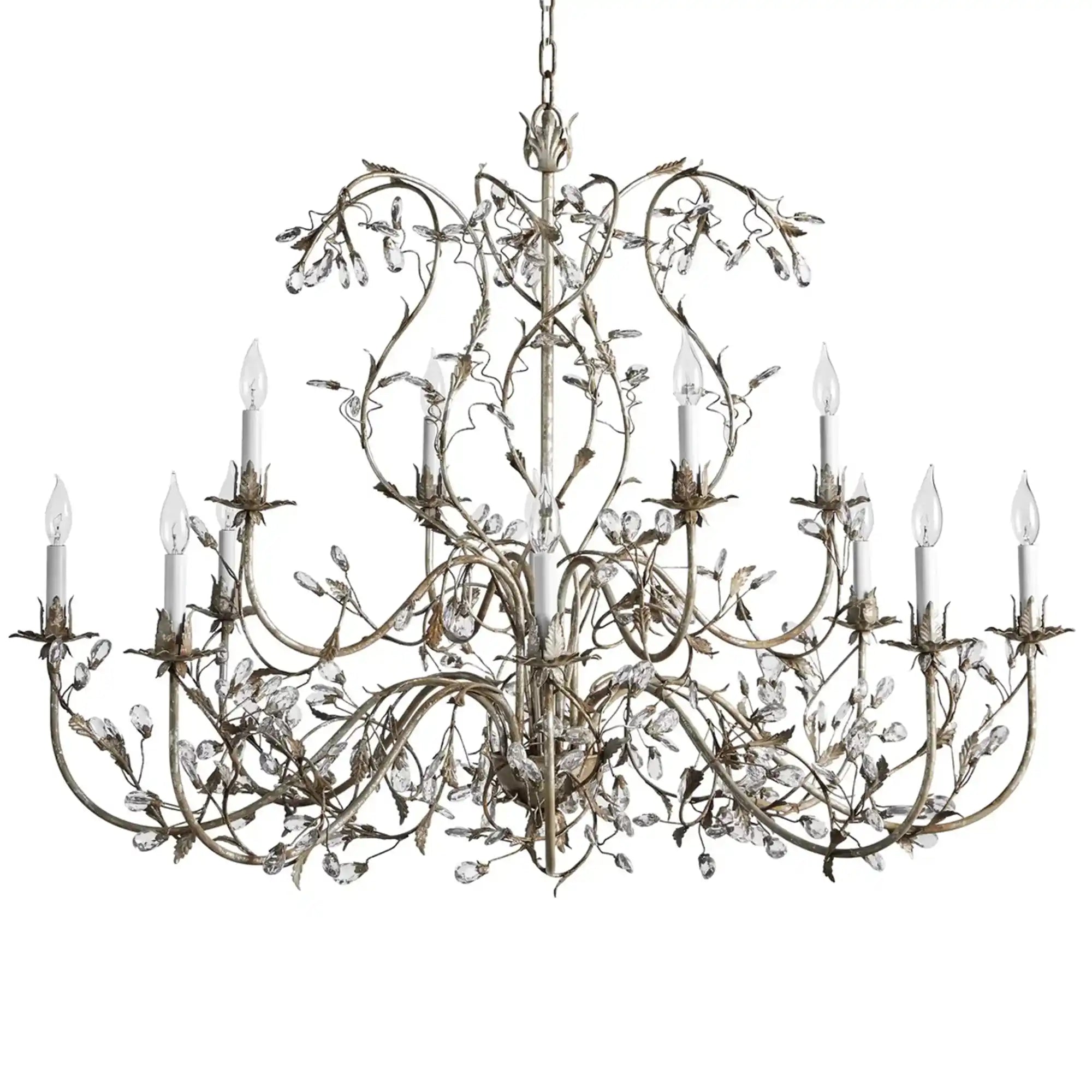 Gothic Claudette 12 - Light Round Chandelier - Blushlighting