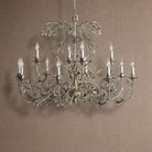Gothic Claudette 12-Light Round Chandelier - IronBlushlighting