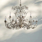 Gothic Claudette 12 - Light Round Chandelier - SliverBlushlighting