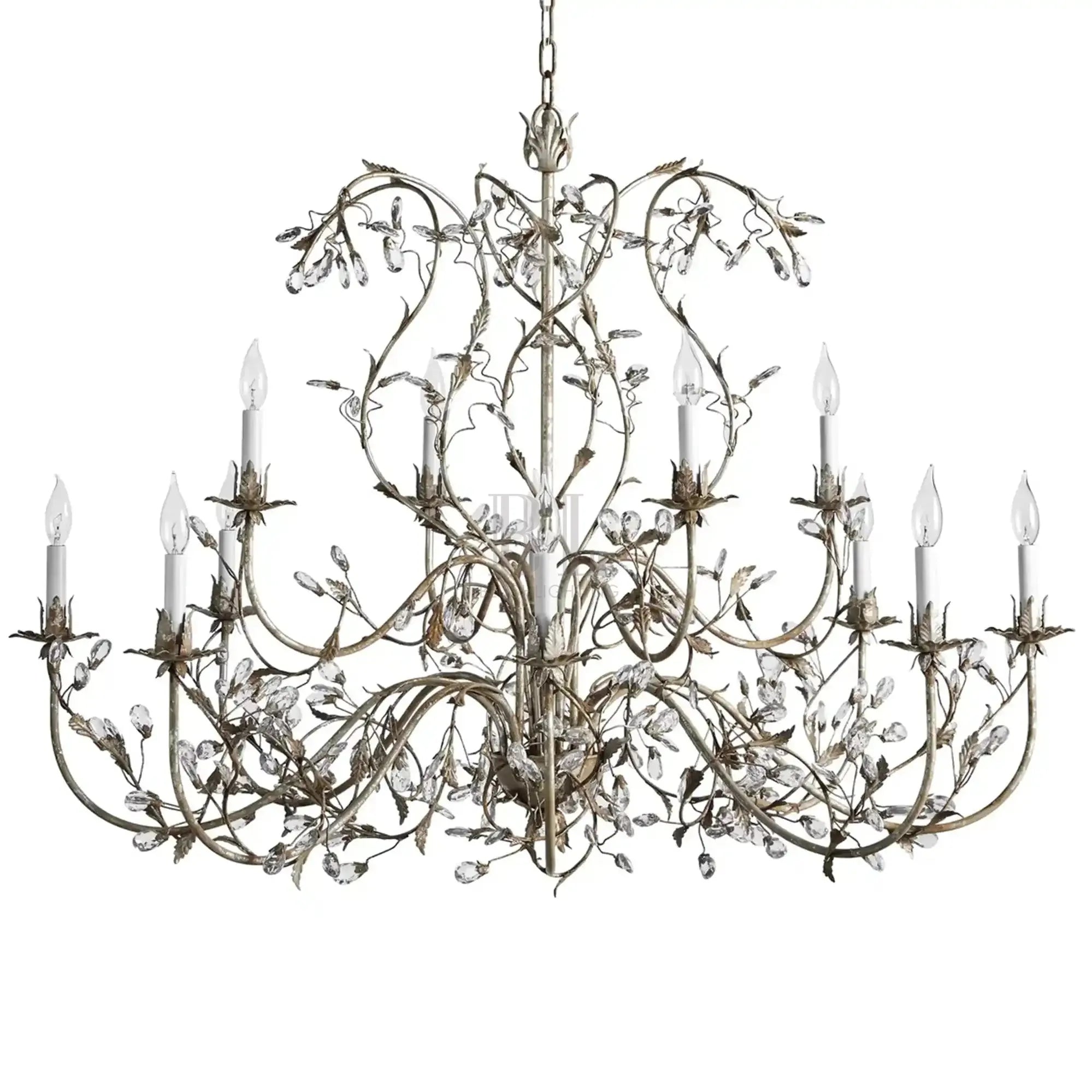 Gothic Claudette 12 - Light Round Chandelier - Blushlighting