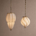 Grace Small Glass Pendant - 8" WBrassBlushlighting